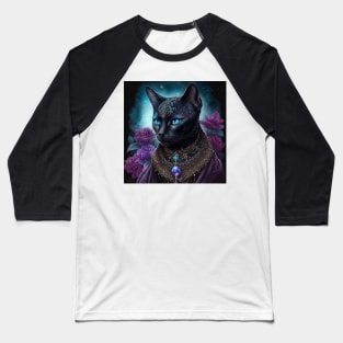 Mystic Abyssinian Cat Baseball T-Shirt